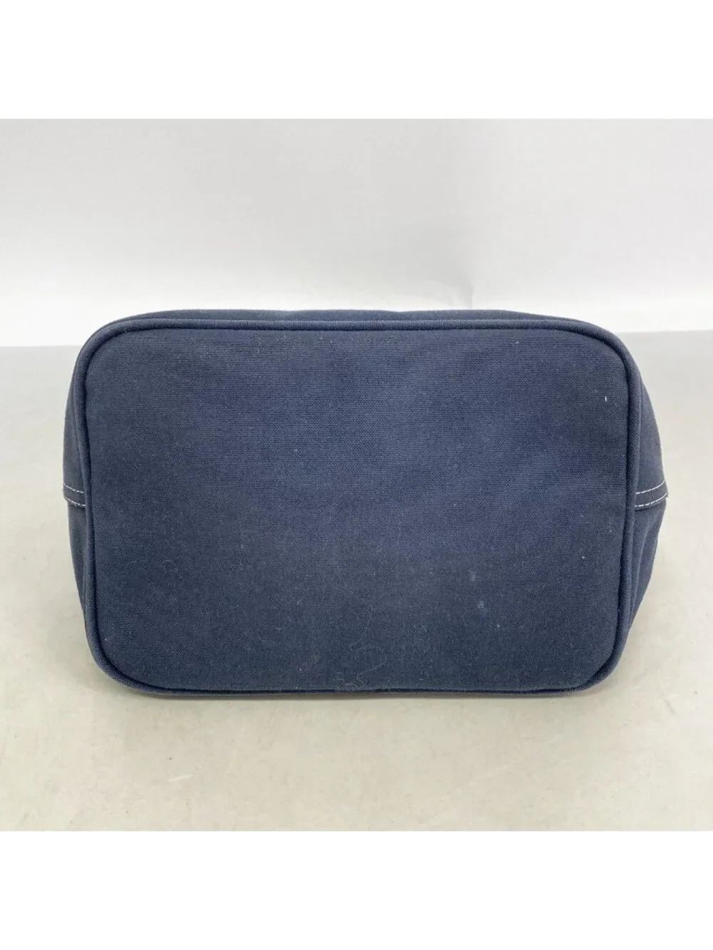 Fendi Handbag Canvas Navy Silver